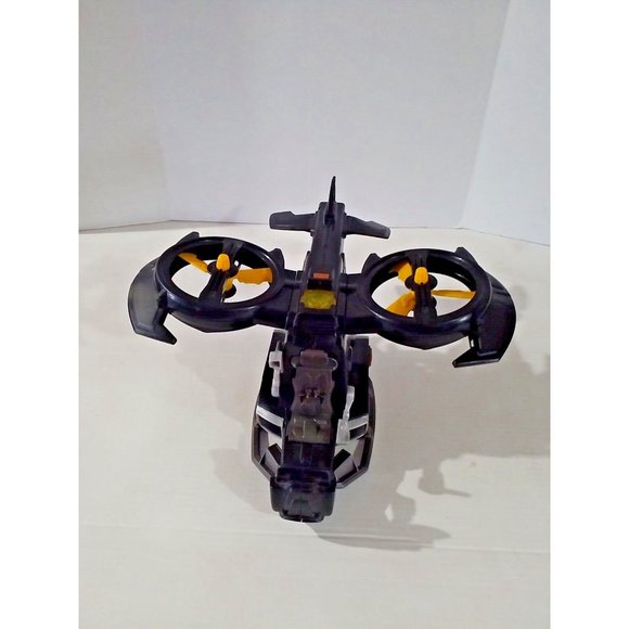 BATMAN DC Comics Batcopter Helicopter Black Battery Operated Toy Sounds Lights - Picture 7 of 16